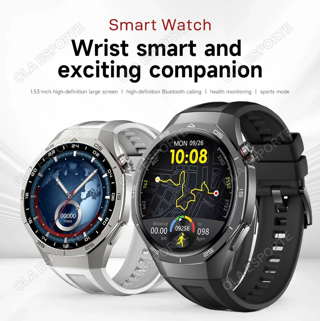 new smart watch  HD touch screen  smart notification 100+sports modes outdoor smartwatch 5ATM waterproof GPS track iPhone Ht22