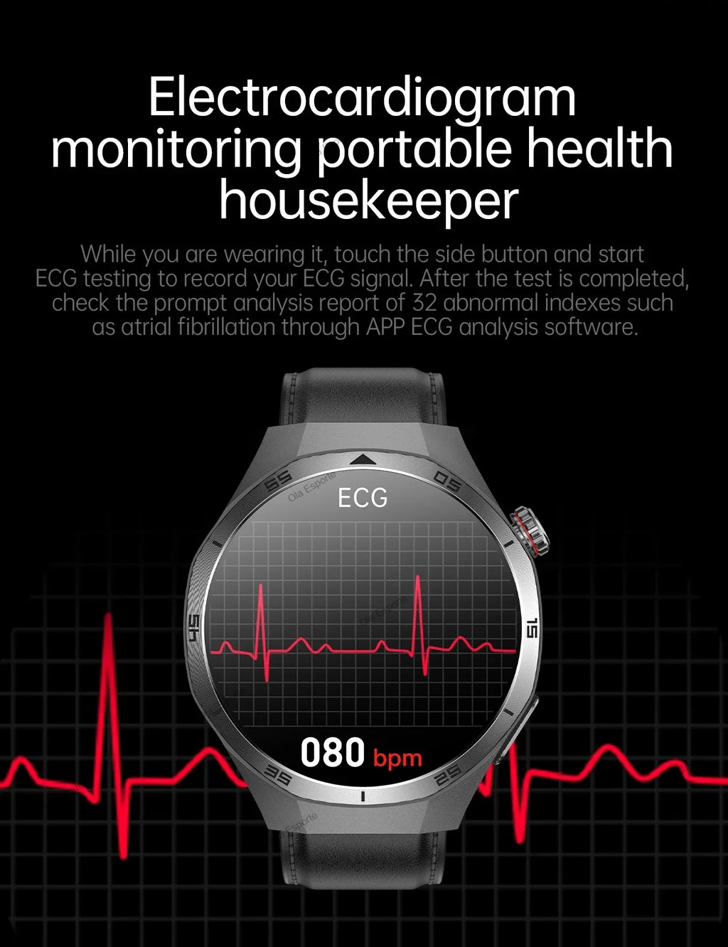 new smart watch  HD touch screen  smart notification 100+sports modes outdoor smartwatch 5ATM waterproof GPS track iPhone Ht22