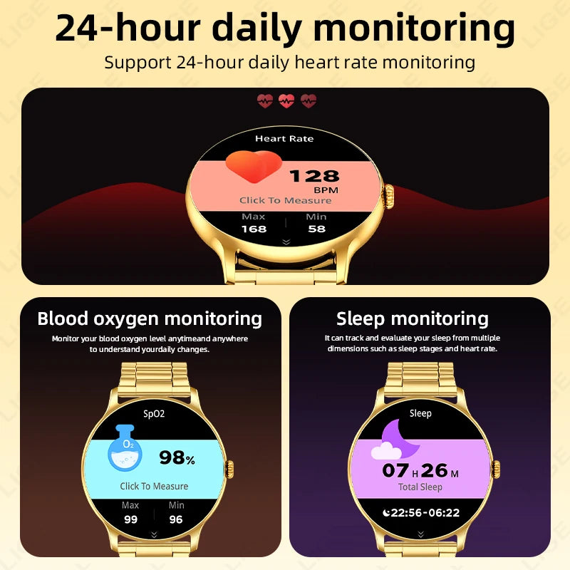 2026 Smart Watch For Men Bluetooth Call Heart Rate Health Monitoring Sports Fitness Watch IP68 Water Insistant Smartwatch Men