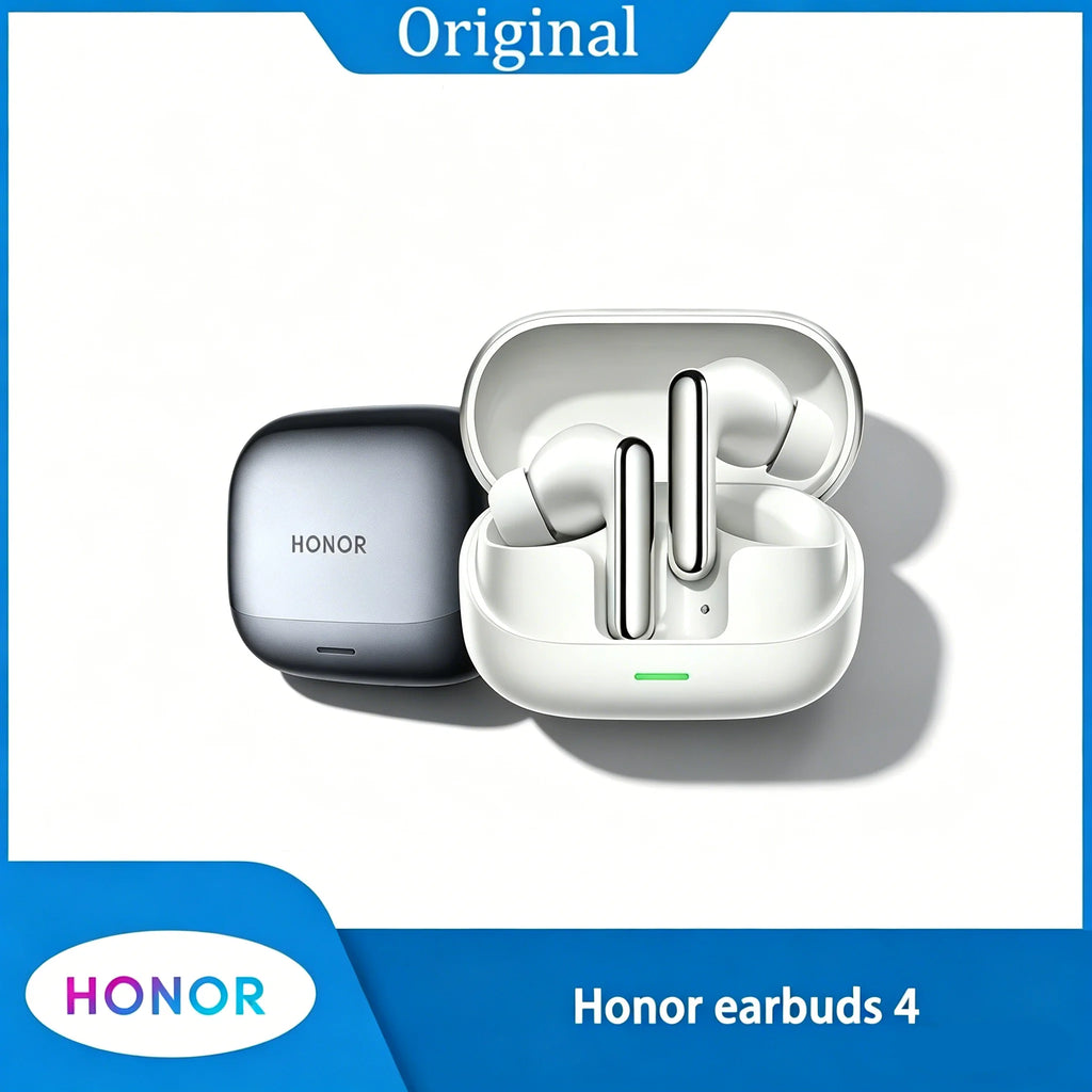 Original Honor Earbuds 4 Wireless Bluetooth ANC HiFi IP54 Waterproof Long Battery In Ear Sport Gaming Headphones For Smartphones