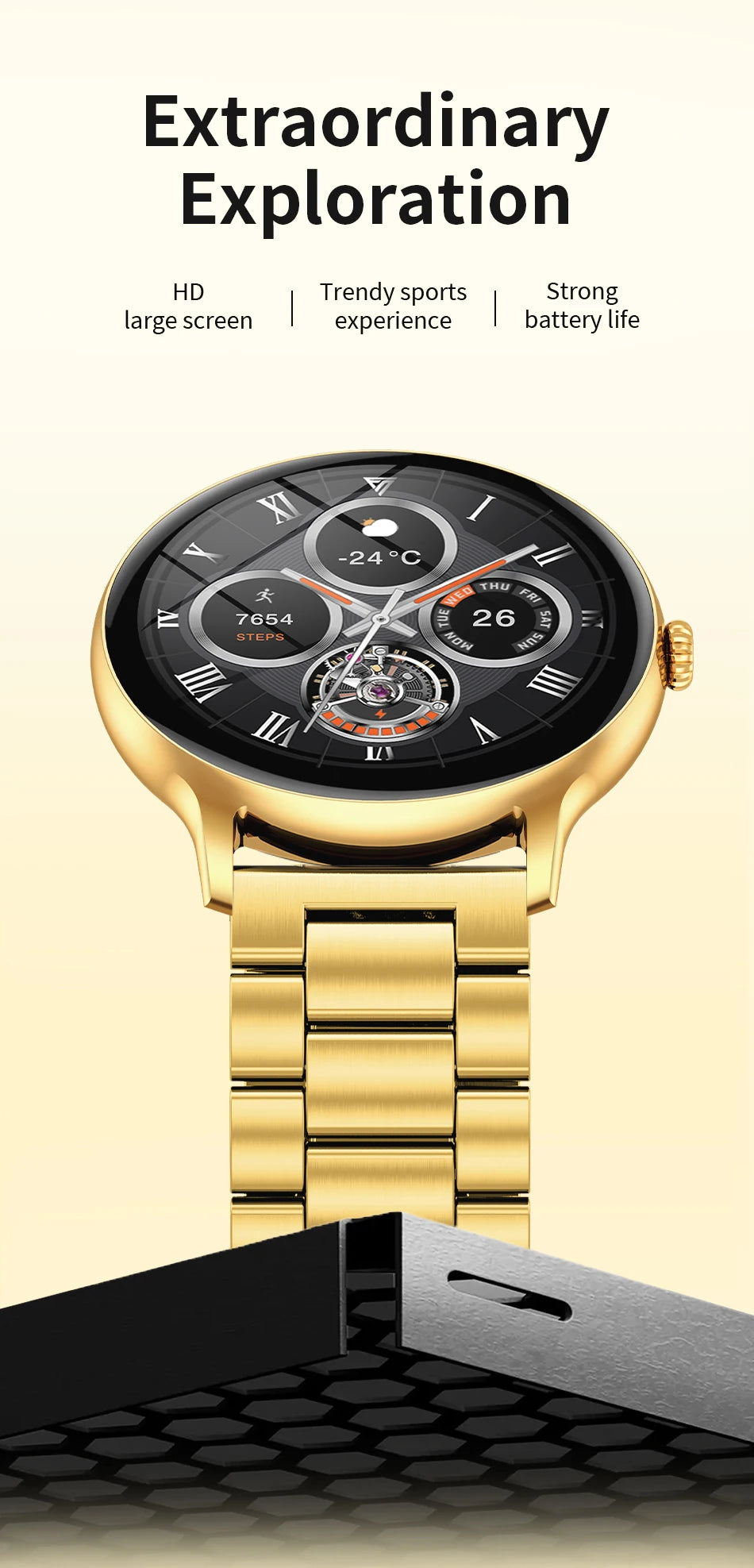 2026 Smart Watch For Men Bluetooth Call Heart Rate Health Monitoring Sports Fitness Watch IP68 Water Insistant Smartwatch Men