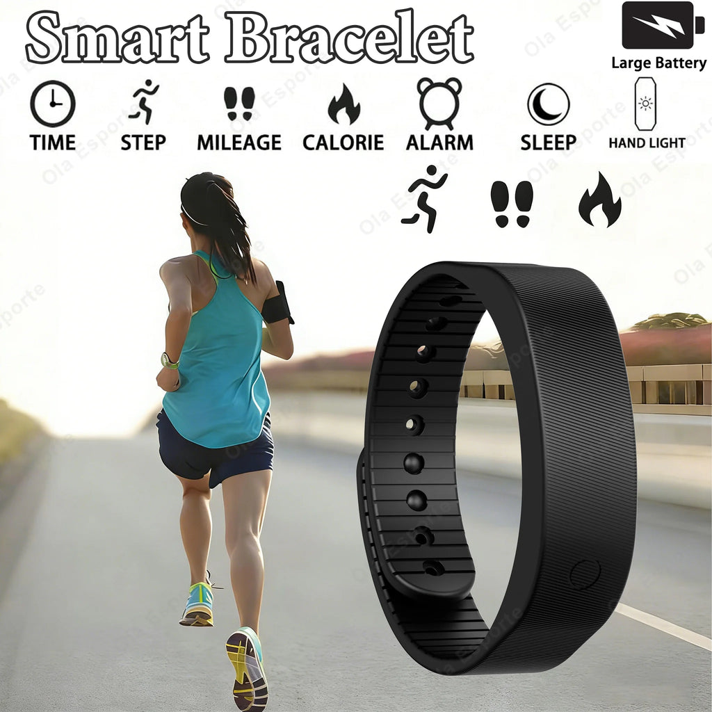 Smart Bracelet LED Digital Waterproof Smart Clock Smartband Running Pedometer Monitor Smart Band Vibration Alarm Reminder HT30