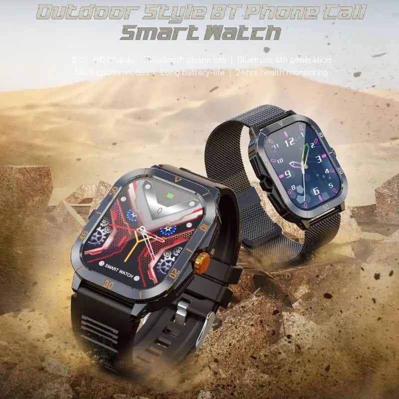 Men Sports Smart Watch 2.19'' Screen Blood Oxygen Bluetooth Talking Watch Multi Sports Modes IP67 Waterproof Outdoor Smart Watch