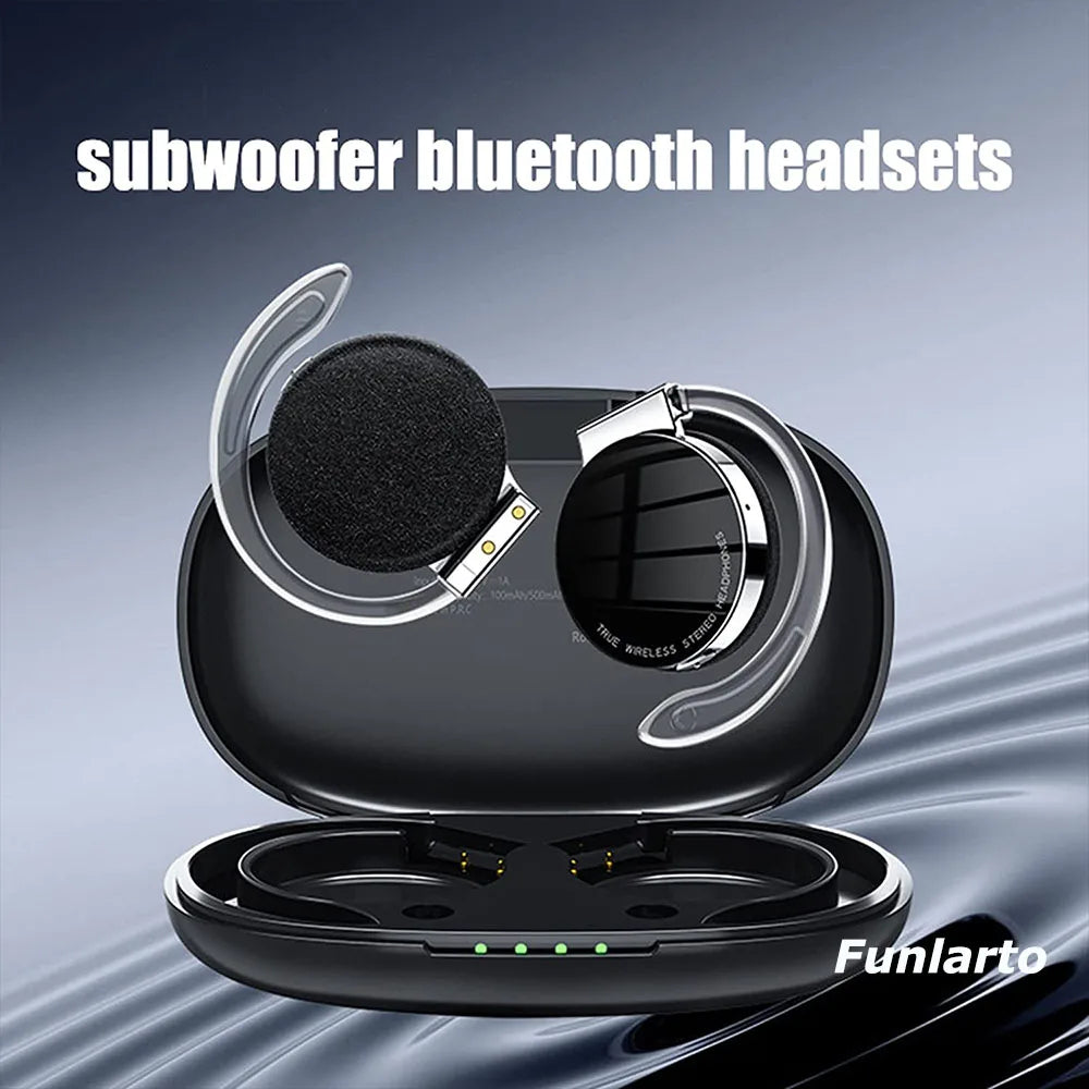 TWS Wireless Headphones Not in-Ear Bluetooth Earphones Night Running Lights Headsets Reduce Noise HD CallS Earbuds Life With MIC