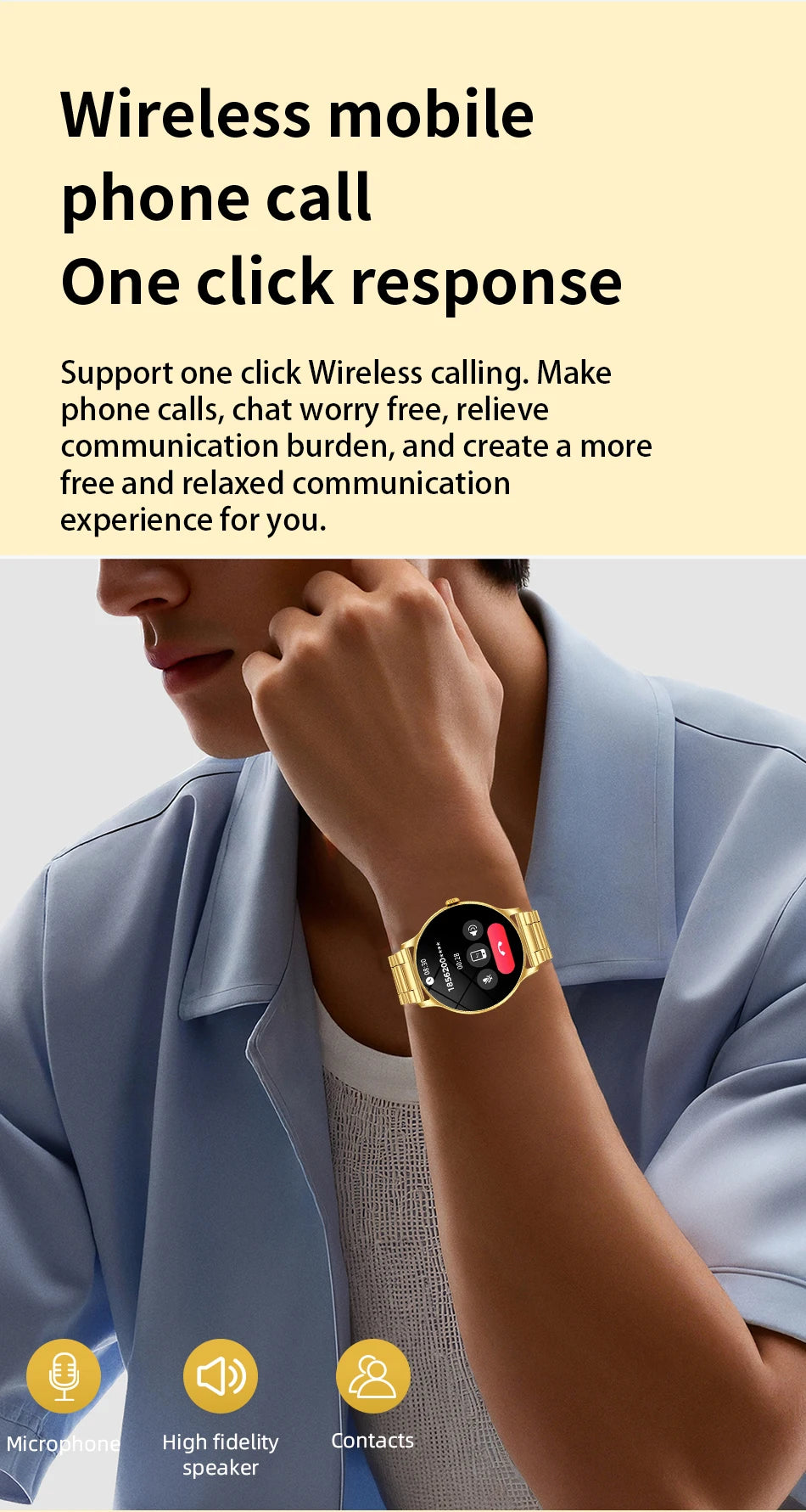 2026 Smart Watch For Men Bluetooth Call Heart Rate Health Monitoring Sports Fitness Watch IP68 Water Insistant Smartwatch Men