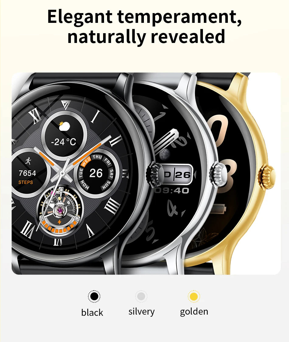 2026 Smart Watch For Men Bluetooth Call Heart Rate Health Monitoring Sports Fitness Watch IP68 Water Insistant Smartwatch Men