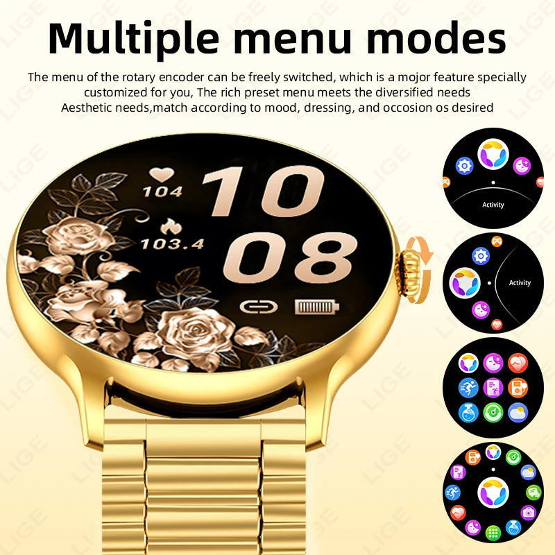 2026 Smart Watch For Men Bluetooth Call Heart Rate Health Monitoring Sports Fitness Watch IP68 Water Insistant Smartwatch Men