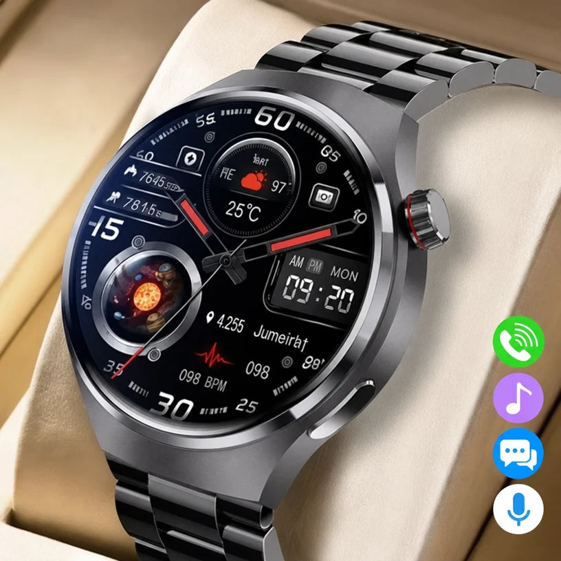 new smart watch  HD touch screen  smart notification 100+sports modes outdoor smartwatch 5ATM waterproof GPS track iPhone Ht22