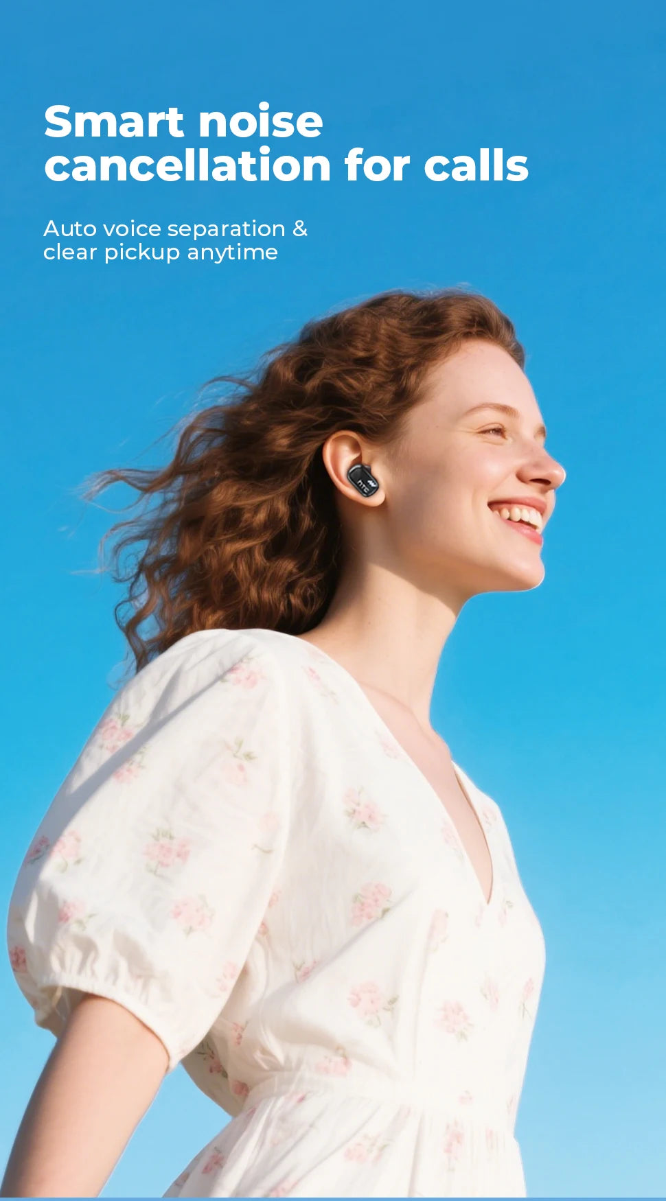 Wireless Earbuds NE16 Bluetooth 6.0 Deep Bass HiFi Stereo ENC Noise Cancelling Mic in-Ear Headphones for Sports Running