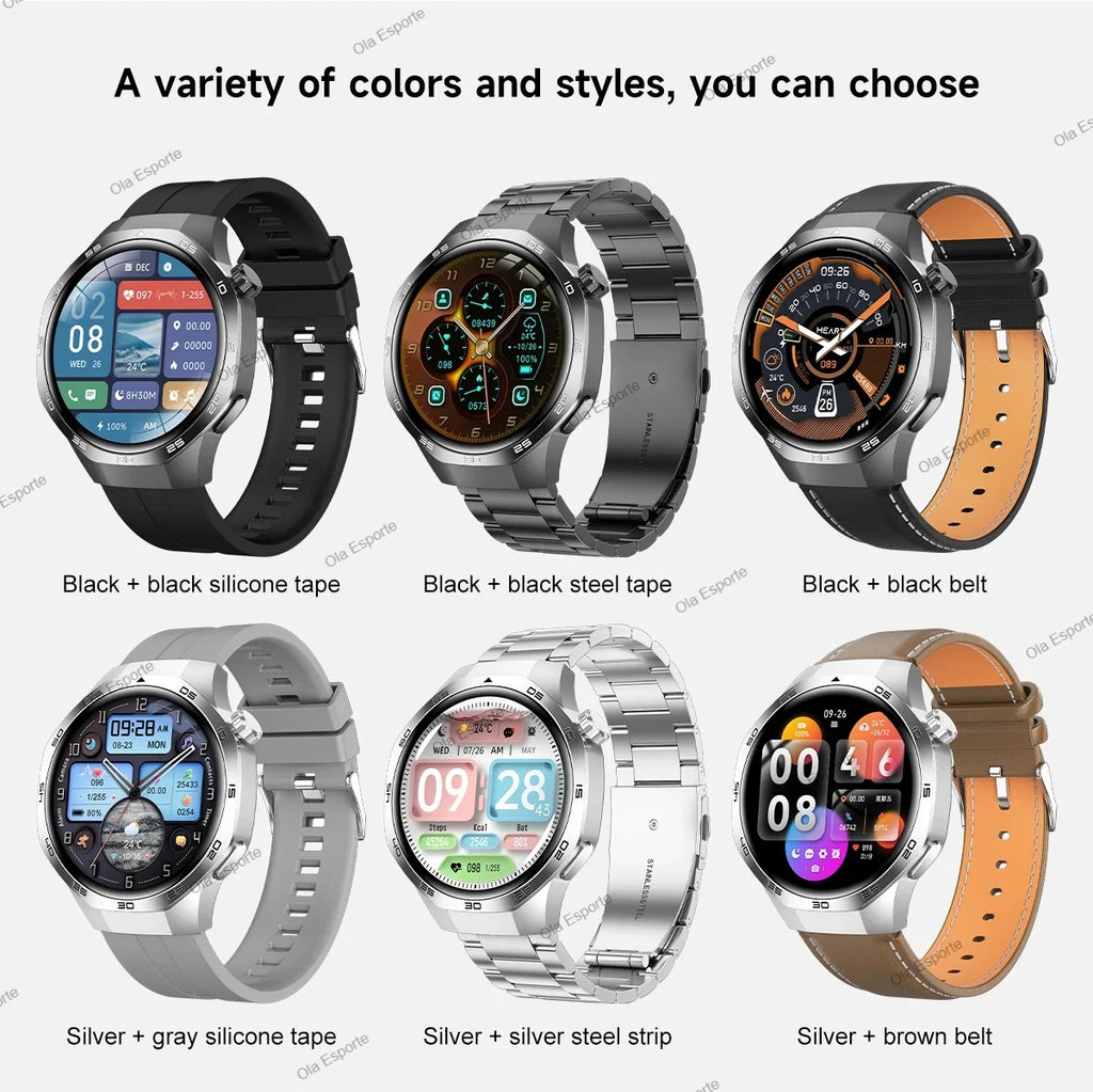 new smart watch  HD touch screen  smart notification 100+sports modes outdoor smartwatch 5ATM waterproof GPS track iPhone Ht22