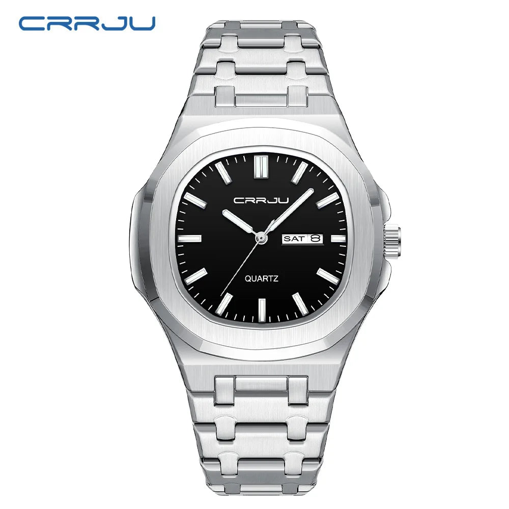 Watches for Men Analog Quartz Men's Wristwatch Luxury Casual Business Men's Watch Waterproof Stainless Steel Gift for Him