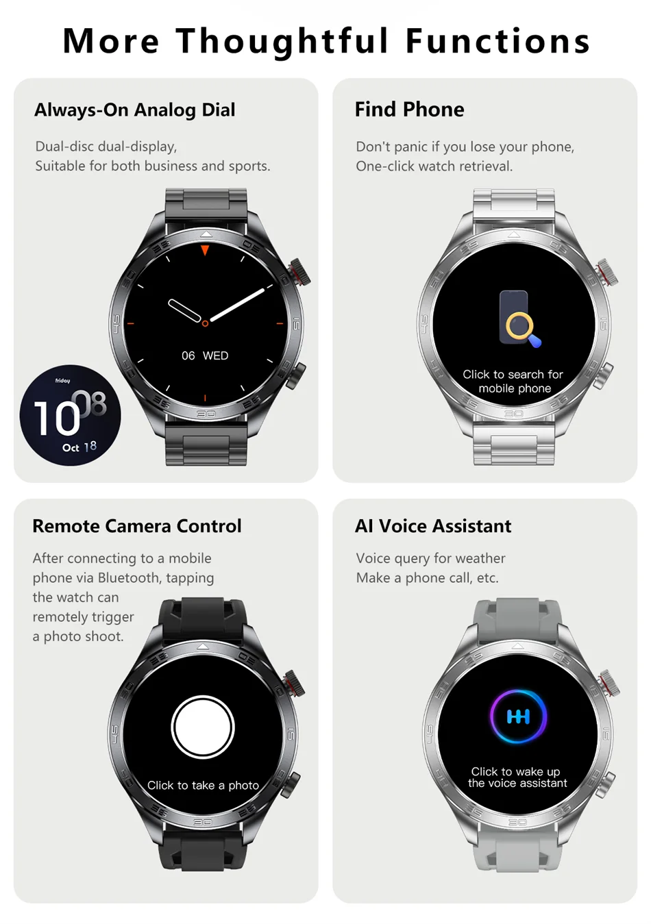New GPS Track Smart Watch Men AMOLED Screen Outdoor Sports Fitness Heart Rate Compass IP68 Waterproof Bluetooth Call Smart Watch