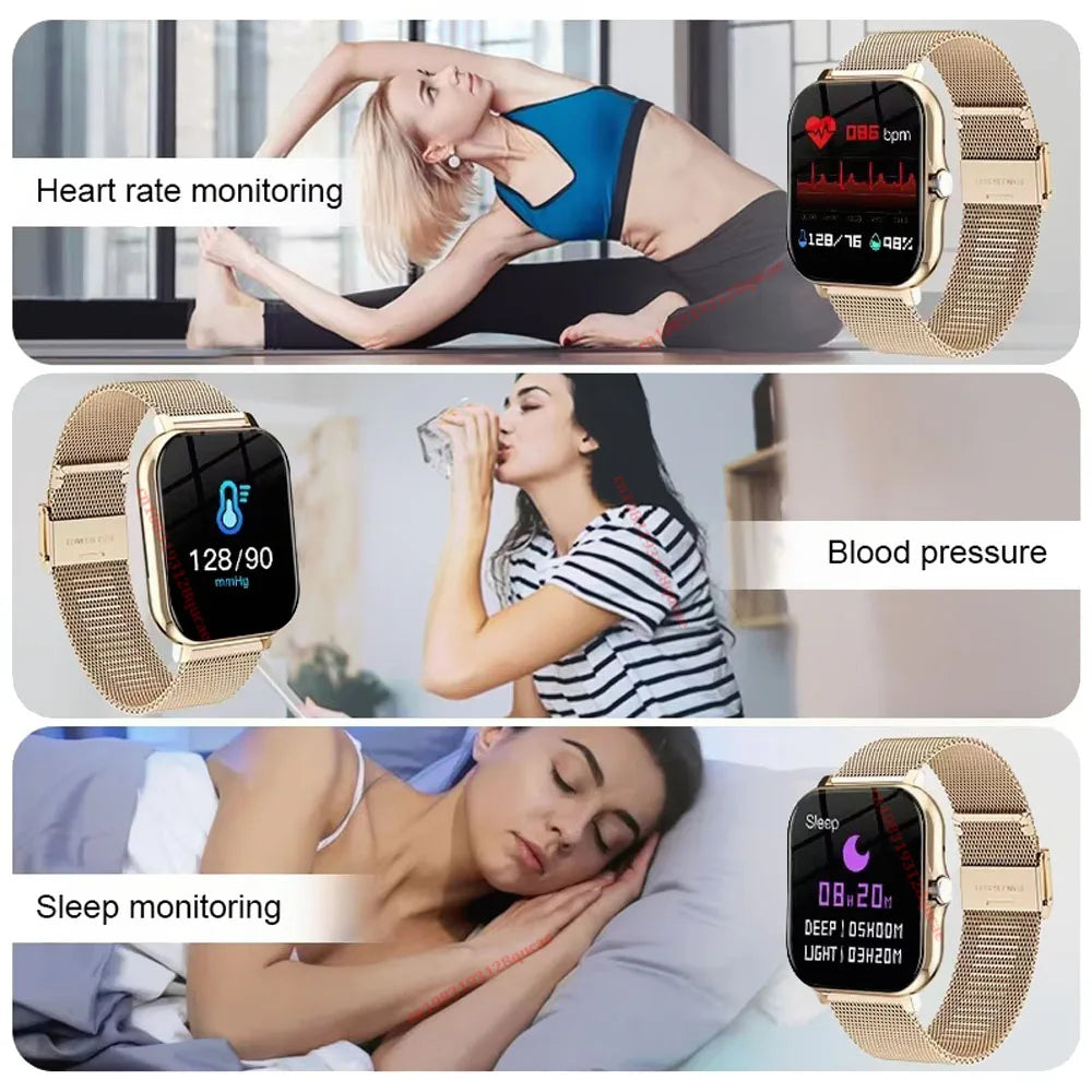2026 New Smart Watch for Men Women Gift Full Touch Screen Sport Fitness Watch Bluetooth Call Electronics Digital Smartwatch Hw12