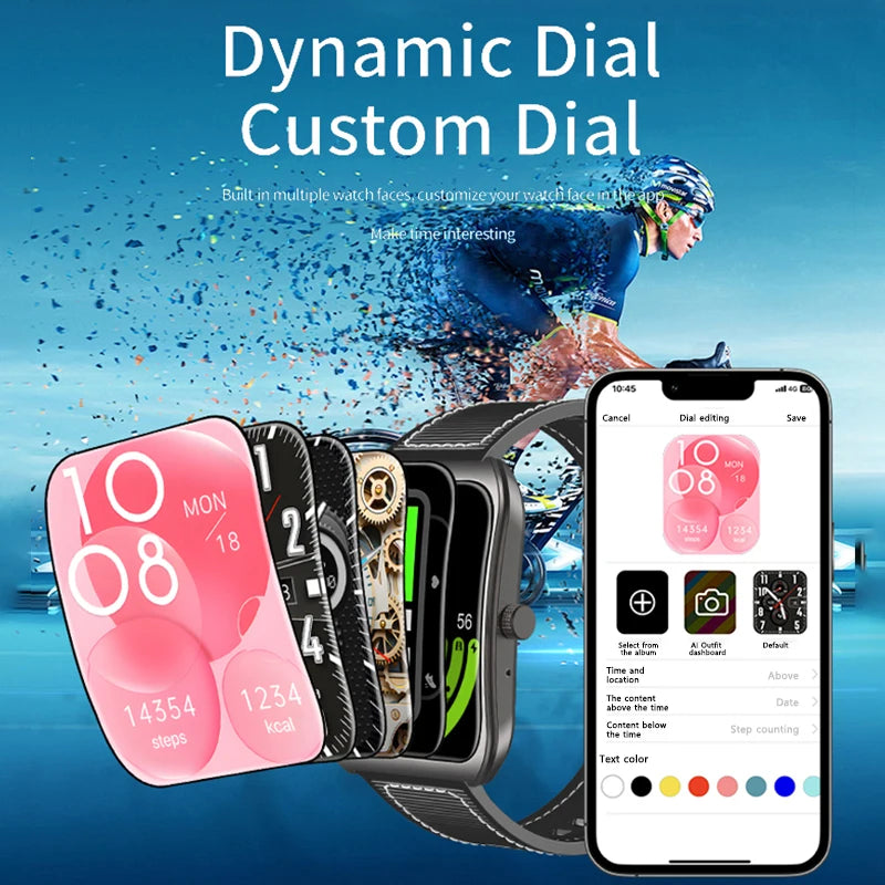 2025 NEW Smart Watch 1.85''Curved Screen BT5.4 Wireless Call Music Control Heart Rate/Sleep Monitoring  Remote Camera for Men