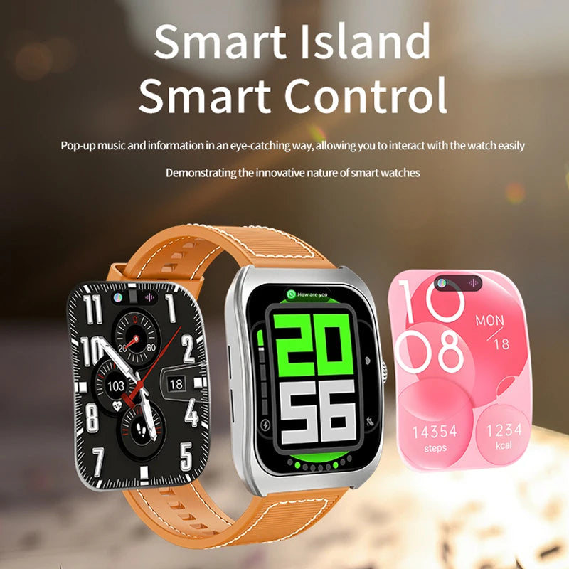 2025 NEW Smart Watch 1.85''Curved Screen BT5.4 Wireless Call Music Control Heart Rate/Sleep Monitoring  Remote Camera for Men