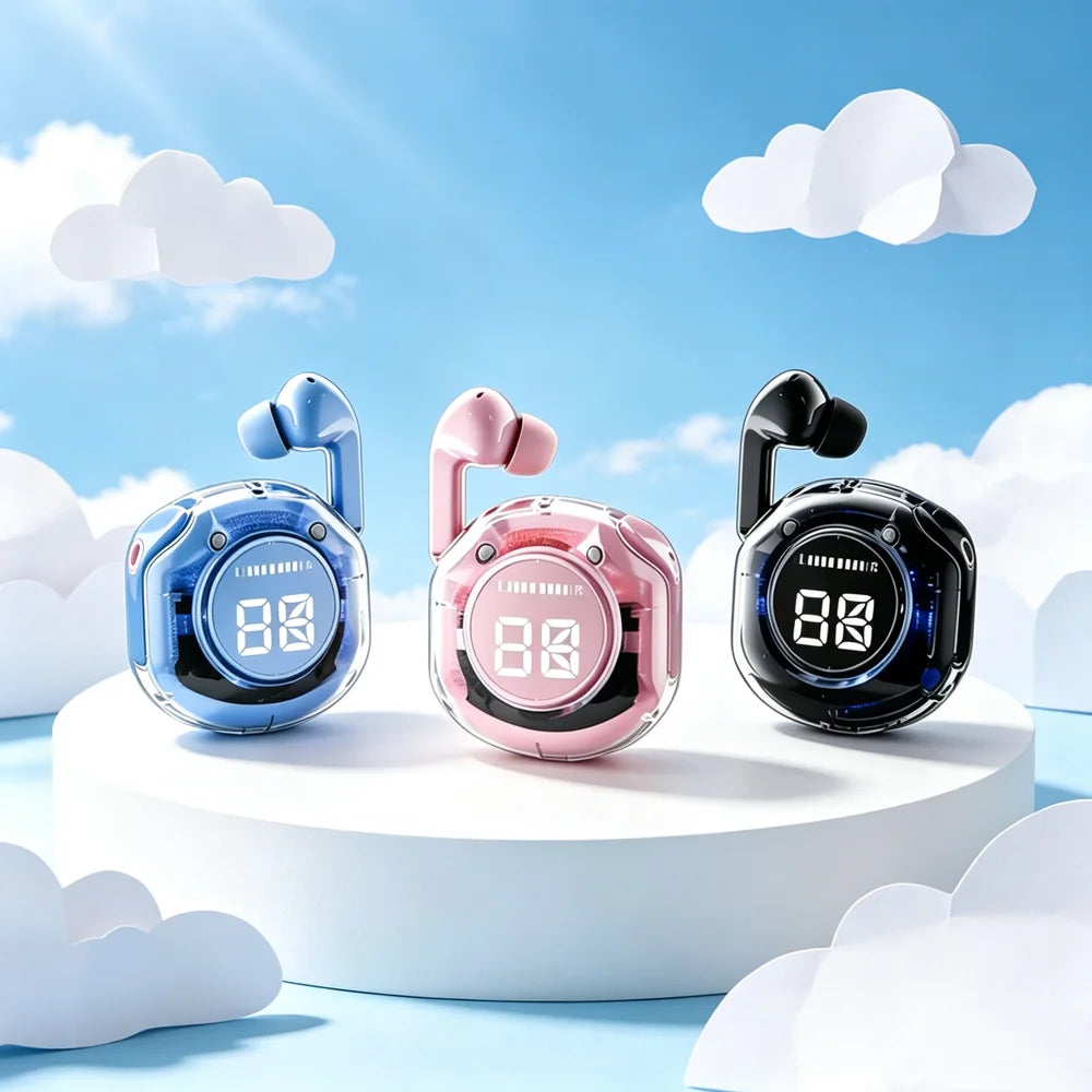 TWS Earphones Wireless Bluetooth 5.3 Headphones HD Microphone Call Noise Reduction Earbuds HiFi Stereo Touch Control Headsets