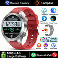 New GPS Track Smart Watch Men AMOLED Screen Outdoor Sports Fitness Heart Rate Compass IP68 Waterproof Bluetooth Call Smart Watch