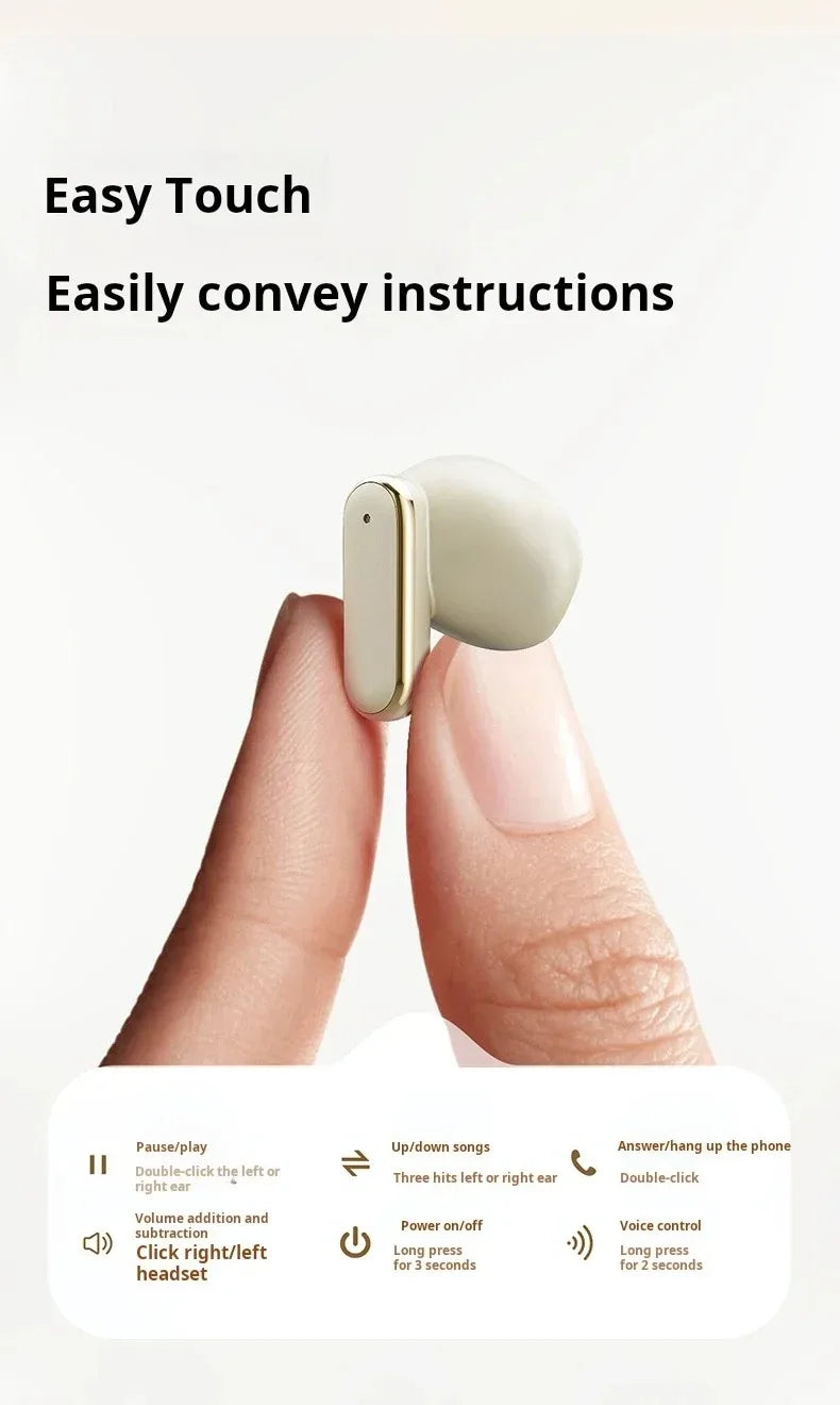Wireless In-ear ANC Bluetooth Earbuds Noise Cancelling Long Battery Life Comfortable for Sports Music Sound Earphone With Mic