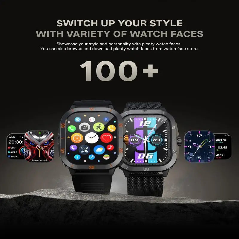 Men Sports Smart Watch 2.19'' Screen Blood Oxygen Bluetooth Talking Watch Multi Sports Modes IP67 Waterproof Outdoor Smart Watch