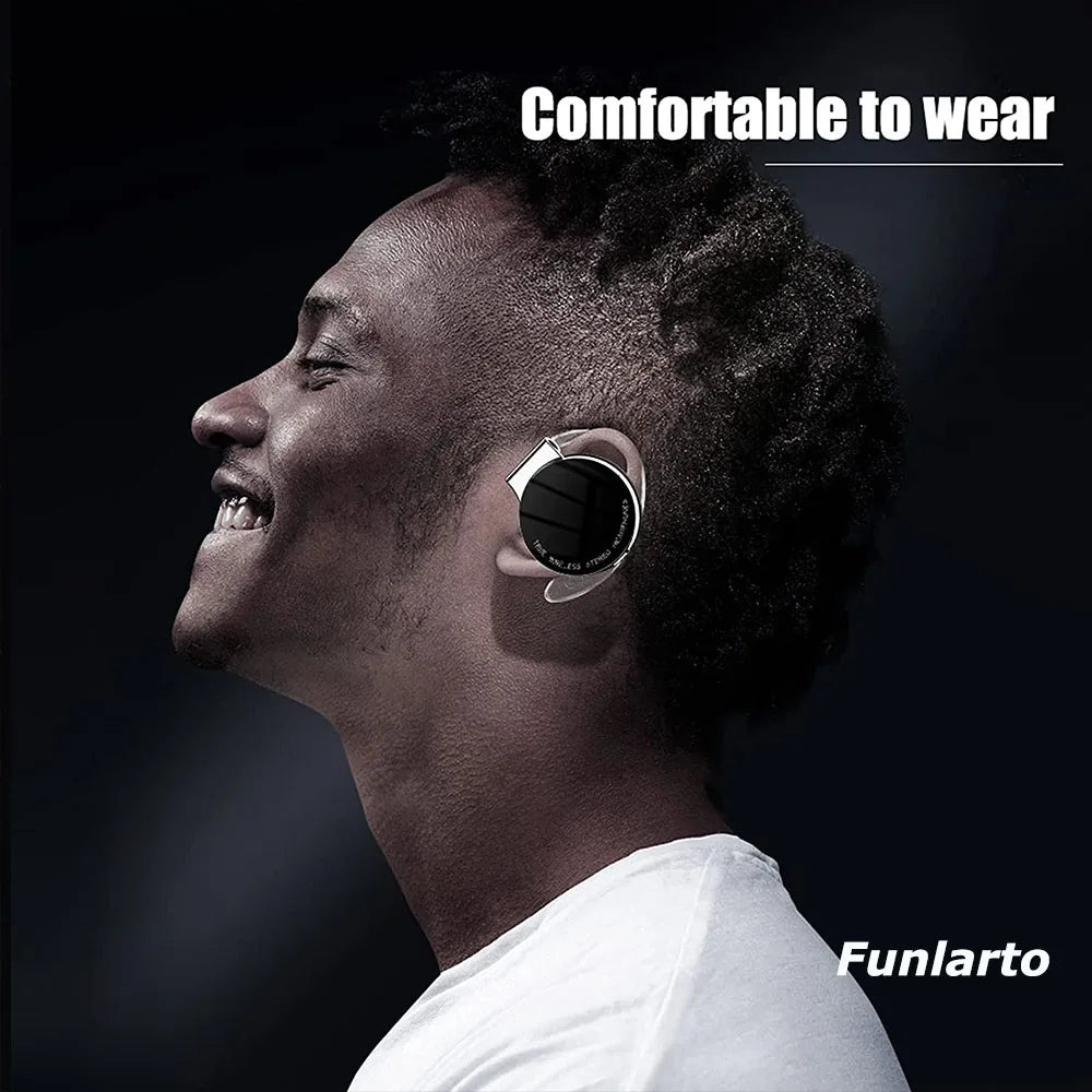 TWS Wireless Headphones Not in-Ear Bluetooth Earphones Night Running Lights Headsets Reduce Noise HD CallS Earbuds Life With MIC