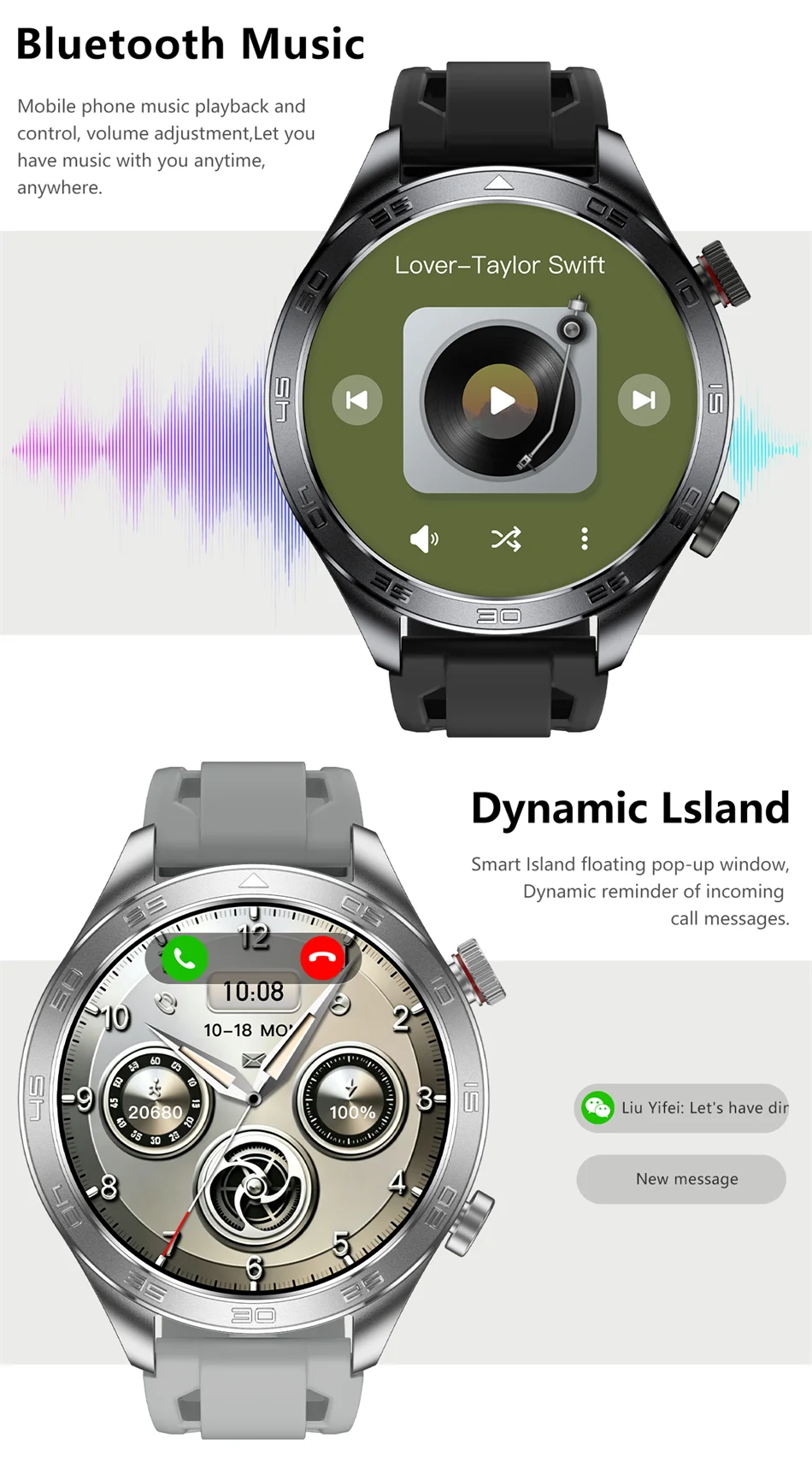 New GPS Track Smart Watch Men AMOLED Screen Outdoor Sports Fitness Heart Rate Compass IP68 Waterproof Bluetooth Call Smart Watch