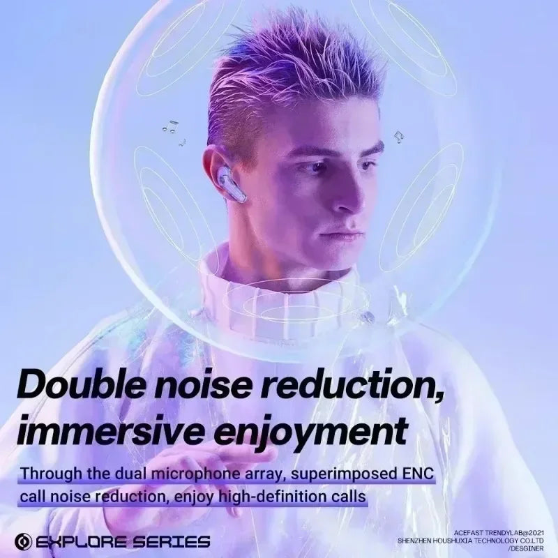 TWS Earphones Wireless Bluetooth 5.3 Headphones HD Microphone Call Noise Reduction Earbuds HiFi Stereo Touch Control Headsets